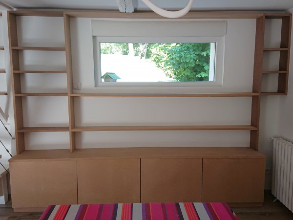 Construction de 2 meubles bois sur-mesures